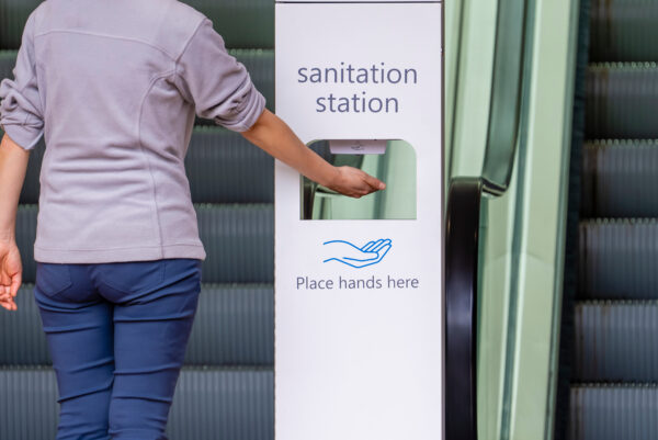 Hand sanitisation station